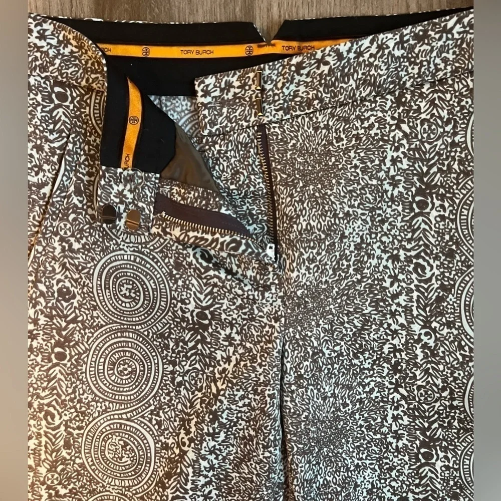 Tory Burch Brown Bohemian Print Pants